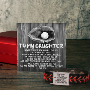 Personalized Softball Bracelet For Daughter - Gbzk17012