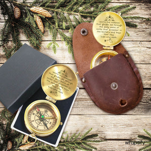 Engraved Compass - Family - To My Love - You're The Compass That Guides Me - Gpb26217