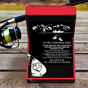 Engraved Fishing Hook - Fishing - To My Wife - You’re The Bait That Lured Me In - Gfa15009