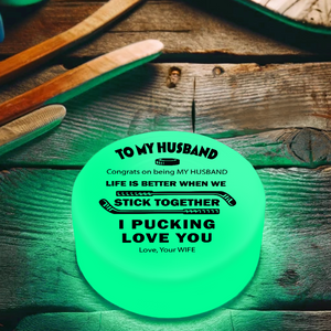 Hockey Puck - Hockey - To My Husband -  Congrats On Being My Husband - Gai14004