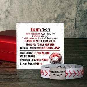 Personalized Baseball Bracelet - Baseball - To My Son - From Mom - How Much I Love You - Gbzj16011