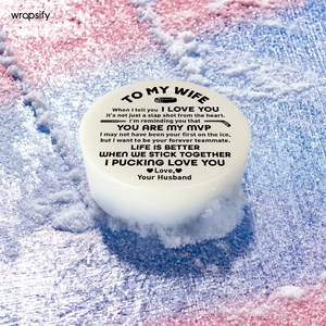 Glowing Puck - Hockey - To My Wife - You Are My MVP - Gaw15002