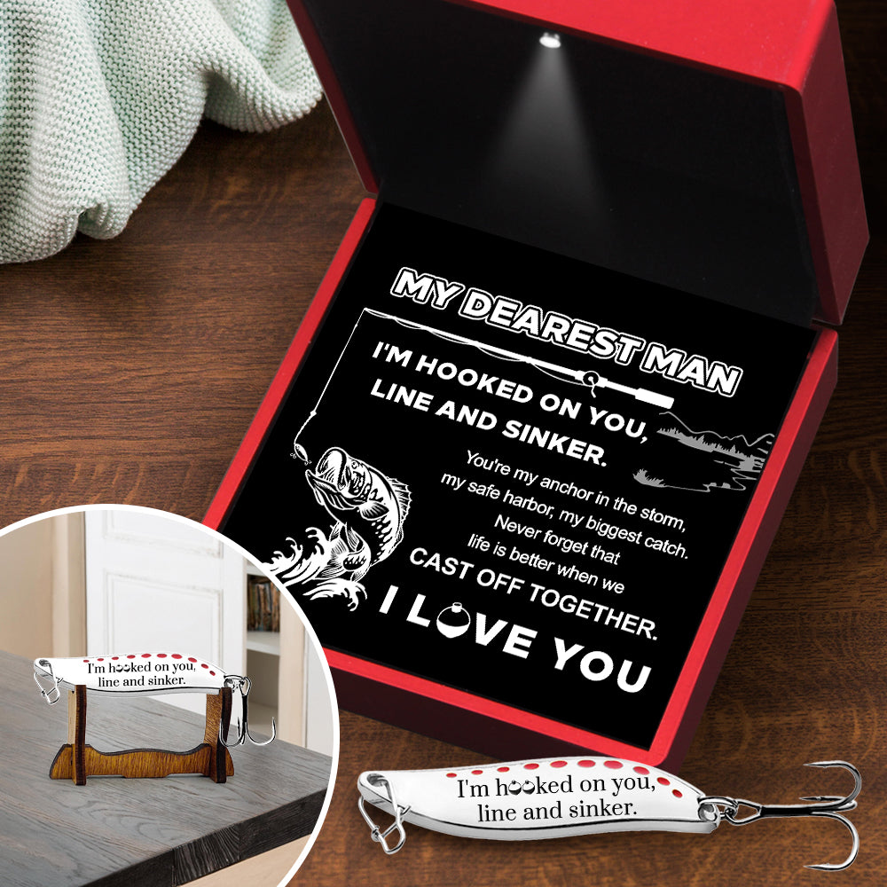 Personalized Fishing Lures - Fishing - My Dearest Man - You're My Anchor In The Storm - Gfaa26014