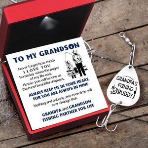 Engraved Fishing Hook - Fishing - To My Grandson - Never Forget How Much I Love You - Gfa22002