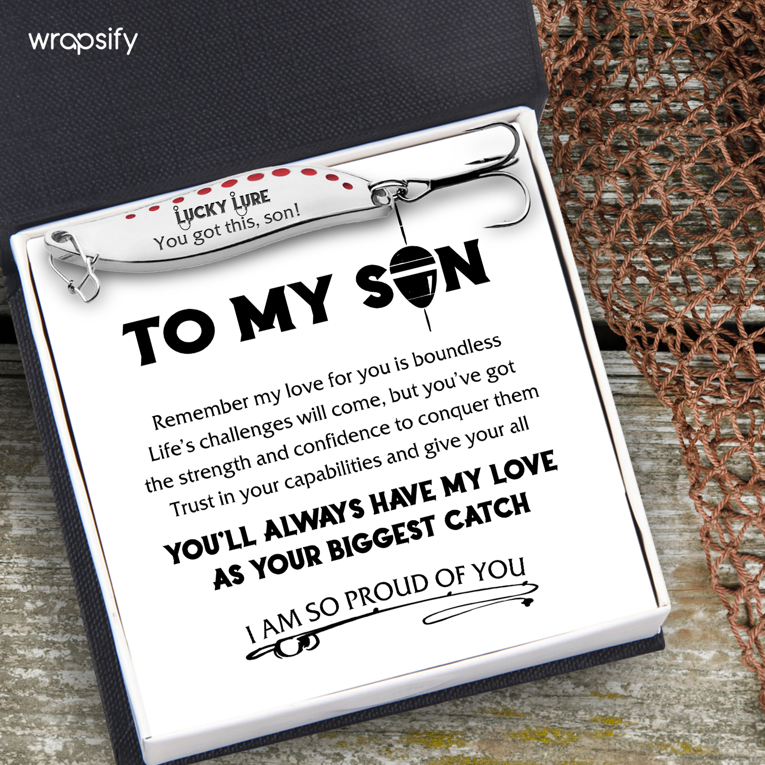 Spoon Fishing Lure - Fishing - To My Son - I Am So Proud Of You - Gfaa16015