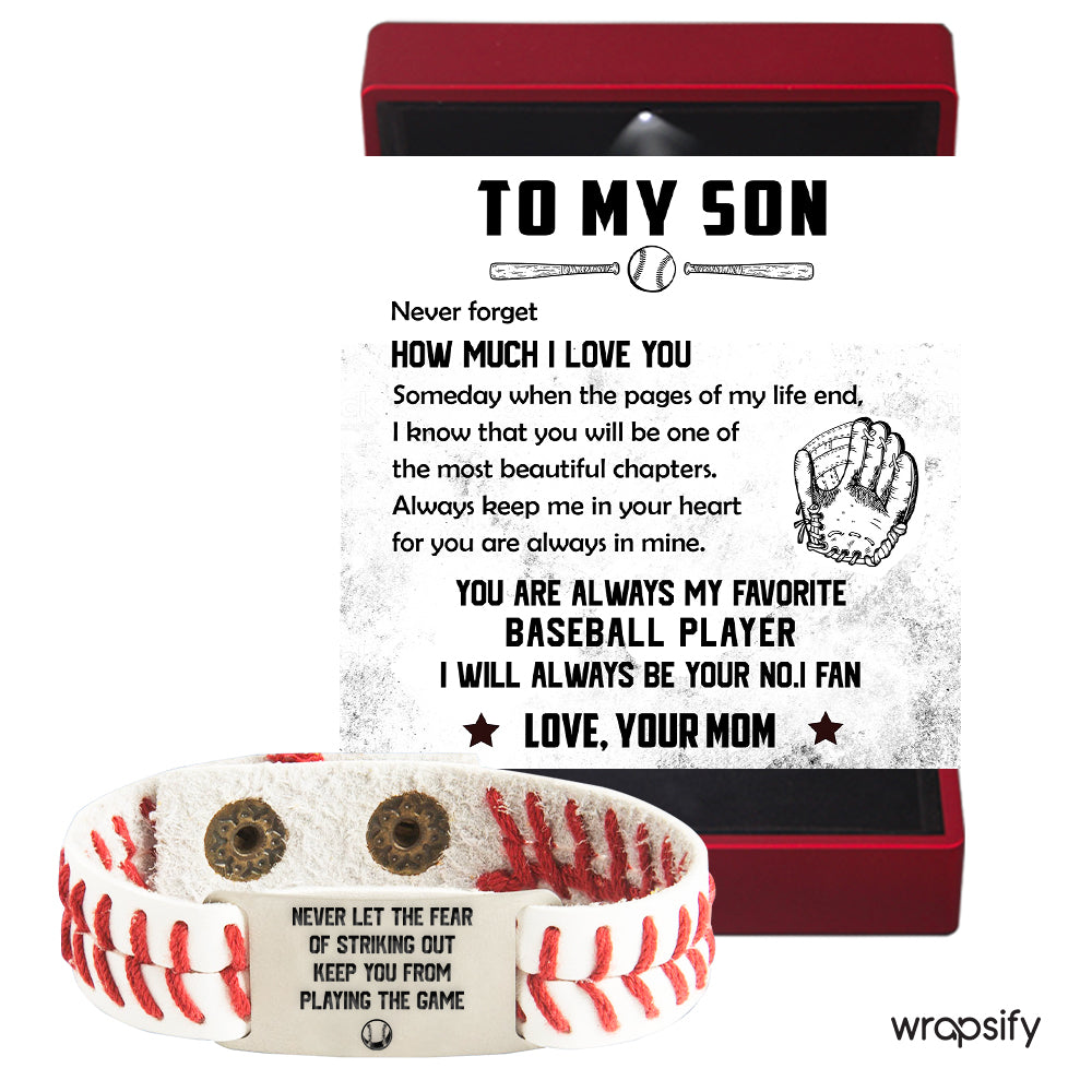 Baseball Bracelet - Baseball - To My Son - From Mom - You Are Always In Mine - Gbzj16030