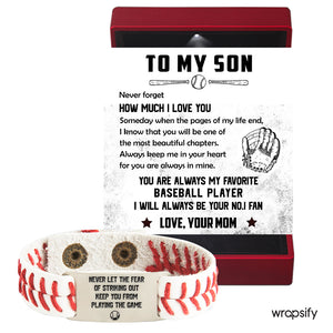 Baseball Bracelet - Baseball - To My Son - From Mom - You Are Always In Mine - Gbzj16030