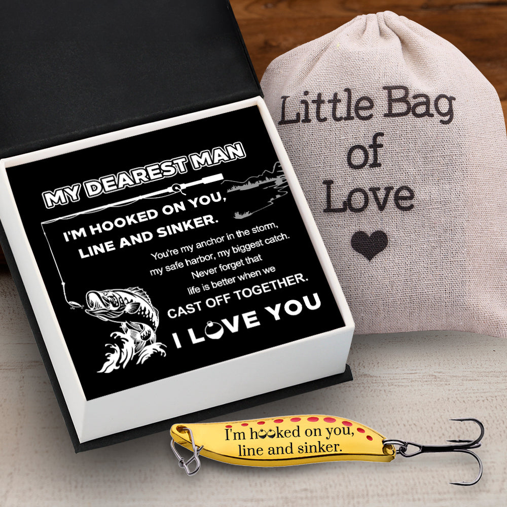 Personalized Fishing Lures - Fishing - My Dearest Man - You're My Anchor In The Storm - Gfaa26014