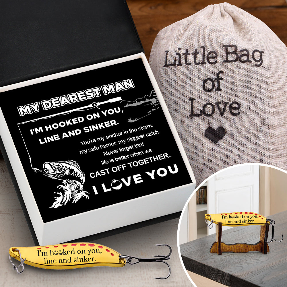 Personalized Fishing Lures - Fishing - My Dearest Man - You're My Anchor In The Storm - Gfaa26014