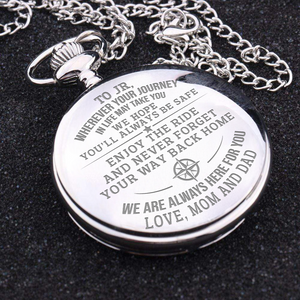 Engraved Pocket Watch - To Our Son - Enjoy The Ride - Gwa16012