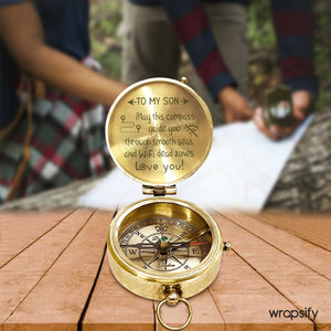 Pointing the Way (Even if We're Lost) - Engraved Compass to Guide & Giggle For Your Teen - Gpb16066