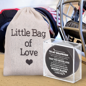 Celebrate Your Special Bond - An Exclusive Hockey Puck for Grandson - Gai22010