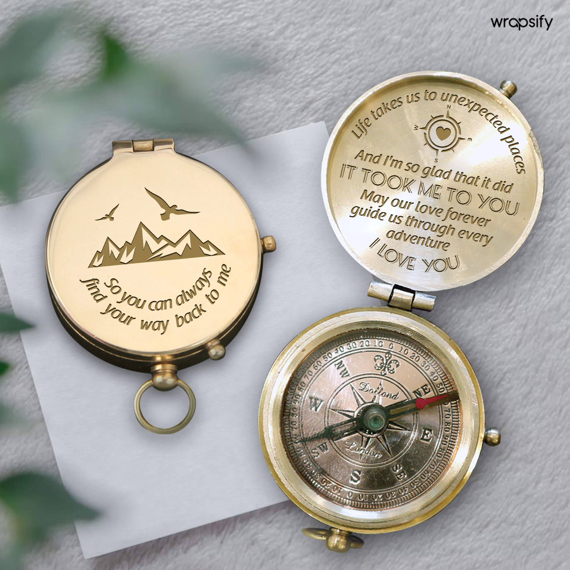 Engraved Compass - Hiking - To My Loved One - You Can Always Find Your Way Back To Me - Gpb26228