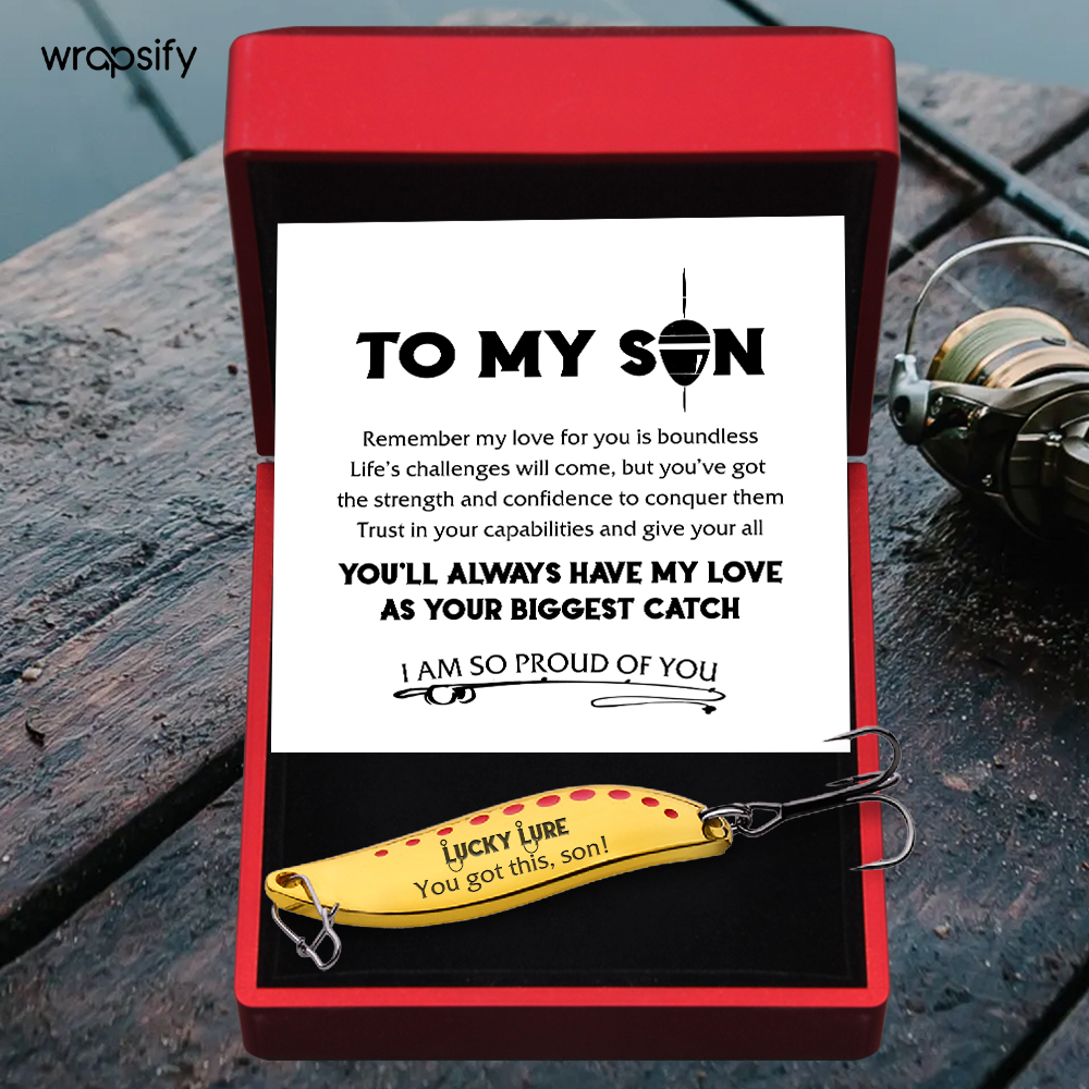 Spoon Fishing Lure - Fishing - To My Son - I Am So Proud Of You - Gfaa16015