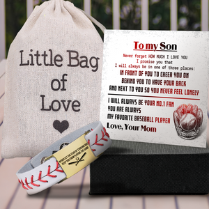 Personalized Baseball Bracelet - Baseball - To My Son - From Mom - How Much I Love You - Gbzj16011