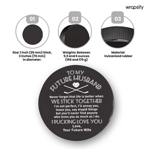 Hockey Puck - Hockey - To My Future Husband - We Stick Together - Gai24002