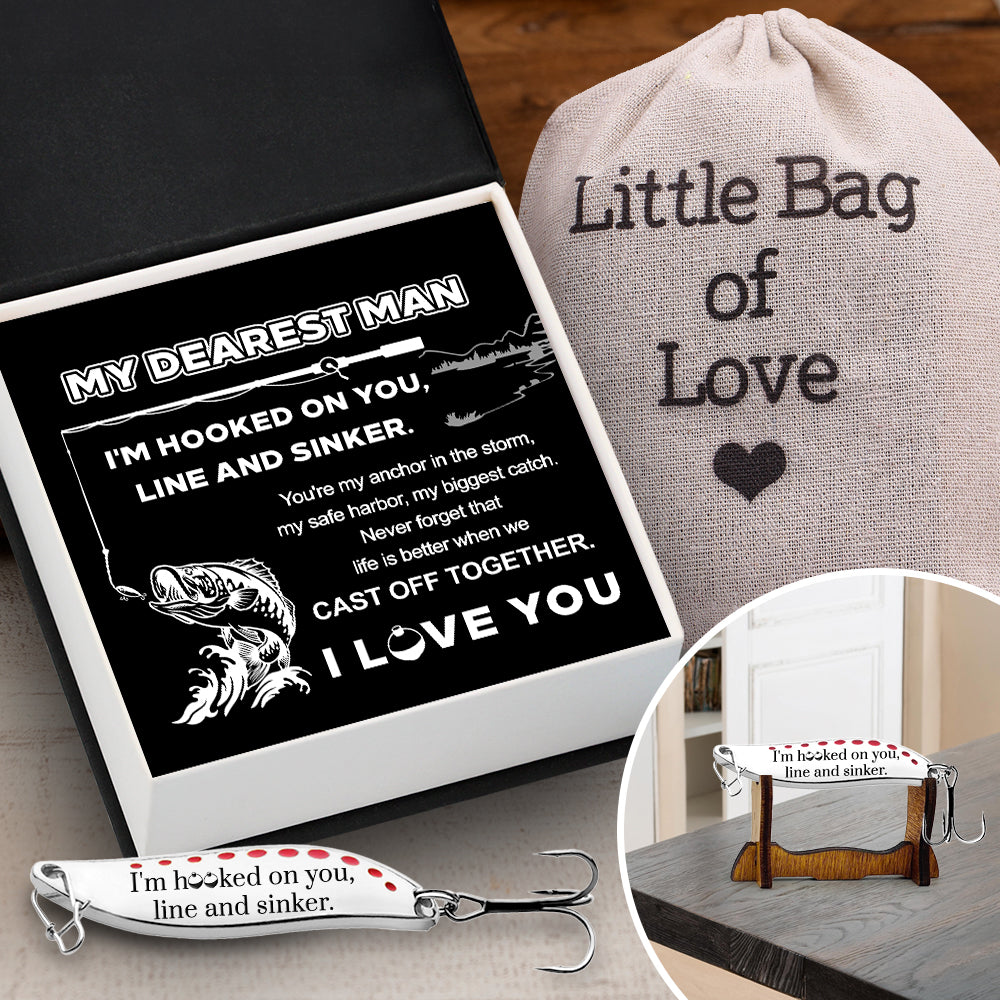 Personalized Fishing Lures - Fishing - My Dearest Man - You're My Anchor In The Storm - Gfaa26014