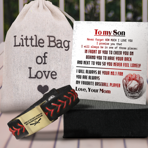 Personalized Baseball Bracelet - Baseball - To My Son - From Mom - How Much I Love You - Gbzj16011