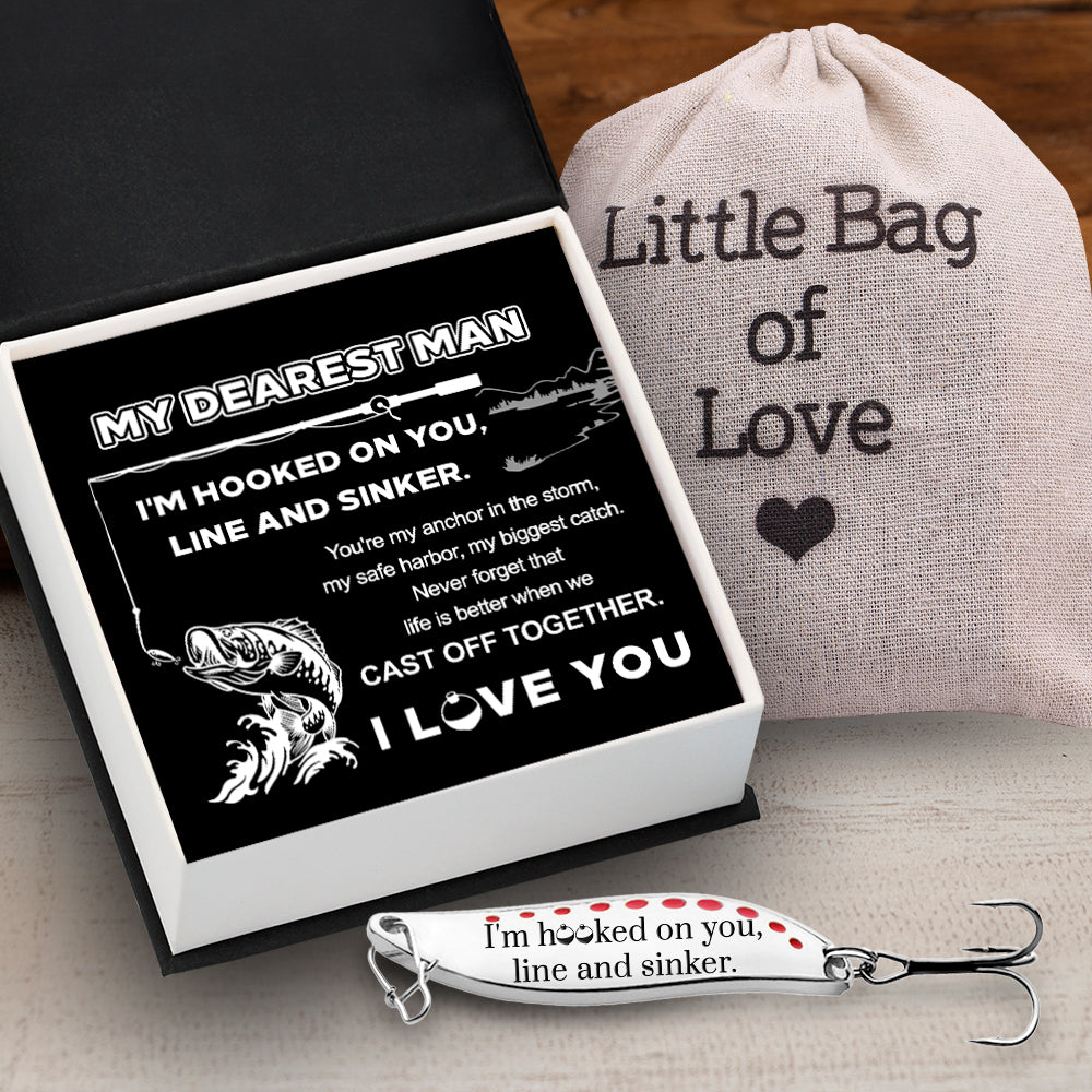Personalized Fishing Lures - Fishing - My Dearest Man - You're My Anchor In The Storm - Gfaa26014