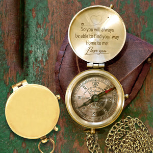 Let Me Be Your True North - Loving Personalized Compass for Your Soulmate - Gpb14002