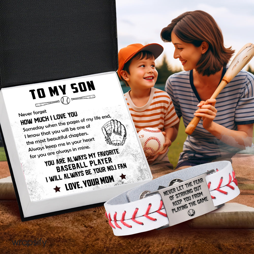 Baseball Bracelet - Baseball - To My Son - From Mom - You Are Always In Mine - Gbzj16030