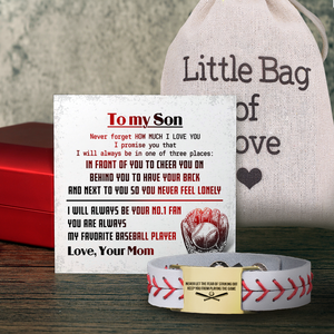 Personalized Baseball Bracelet - Baseball - To My Son - From Mom - How Much I Love You - Gbzj16011