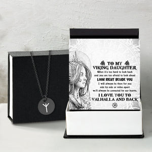 Strength & Protection Rune Necklace - Viking - To My Viking Daughter - I Will Always Be There For You - Gawi17002