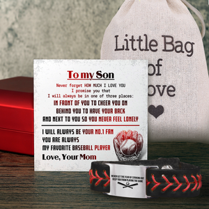 Personalized Baseball Bracelet - Baseball - To My Son - From Mom - How Much I Love You - Gbzj16011