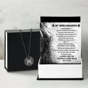 Couple Eternal Love Rune Necklaces - Viking - To My Shieldmaiden - How Much You Mean To Me - Gawi13002