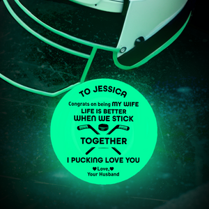 Personalized Hockey Puck - Hockey - To My Wife - Congrats On Being My Wife - Gai15018