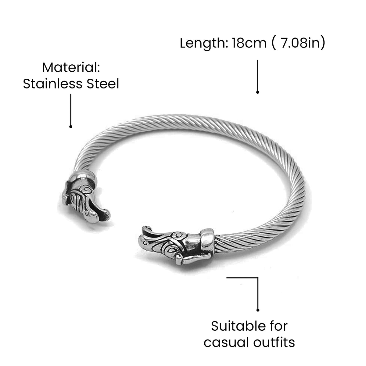 Personalized Norse Dragon Bracelet - Viking - To My Son - You Will Never Lose - Gbzi16002