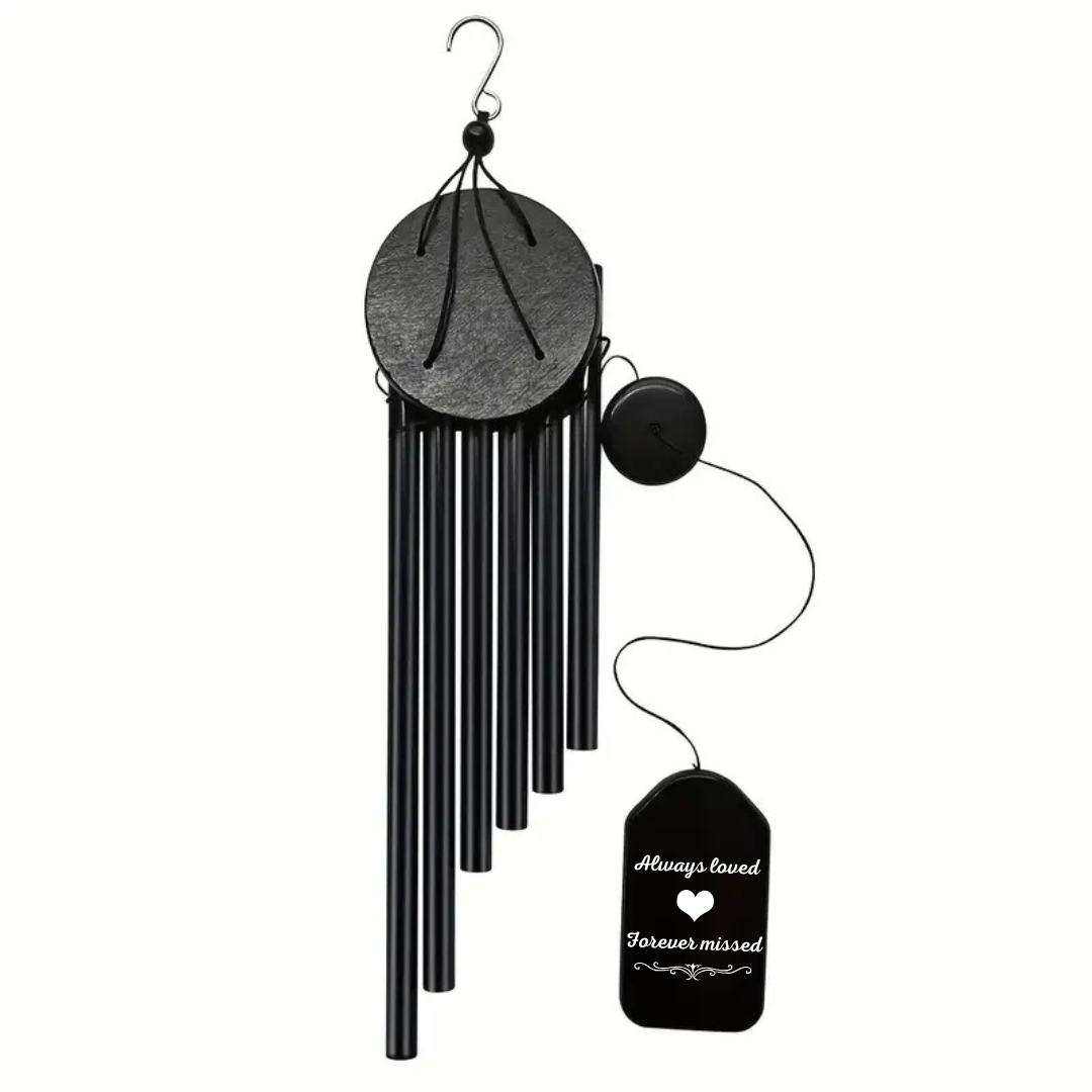 Personalized Memorial Wind Chime - Always Loved and Forever Missed - Glcg34002