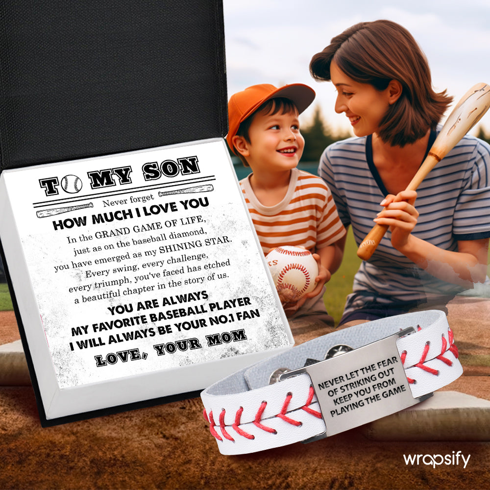 Baseball Bracelet - Baseball - To My Son - From Mom - You Have Emerged As My Shining Star - Gbzj16029