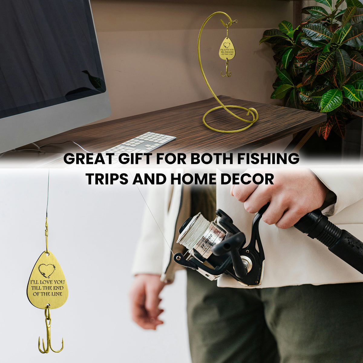Catch of a Lifetime! Engrave Your Love on His Hook - Gfa26003