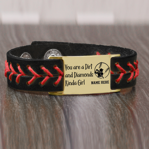 Personalized Softball Bracelet - Softball - To My Daughter - From Dad - My Favorite Softball Player - Gbzk17002