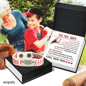 Baseball Bracelet - Baseball - To My Son - From Mom - My Love And Pride For You Stand Unwavering - Gbzj16032