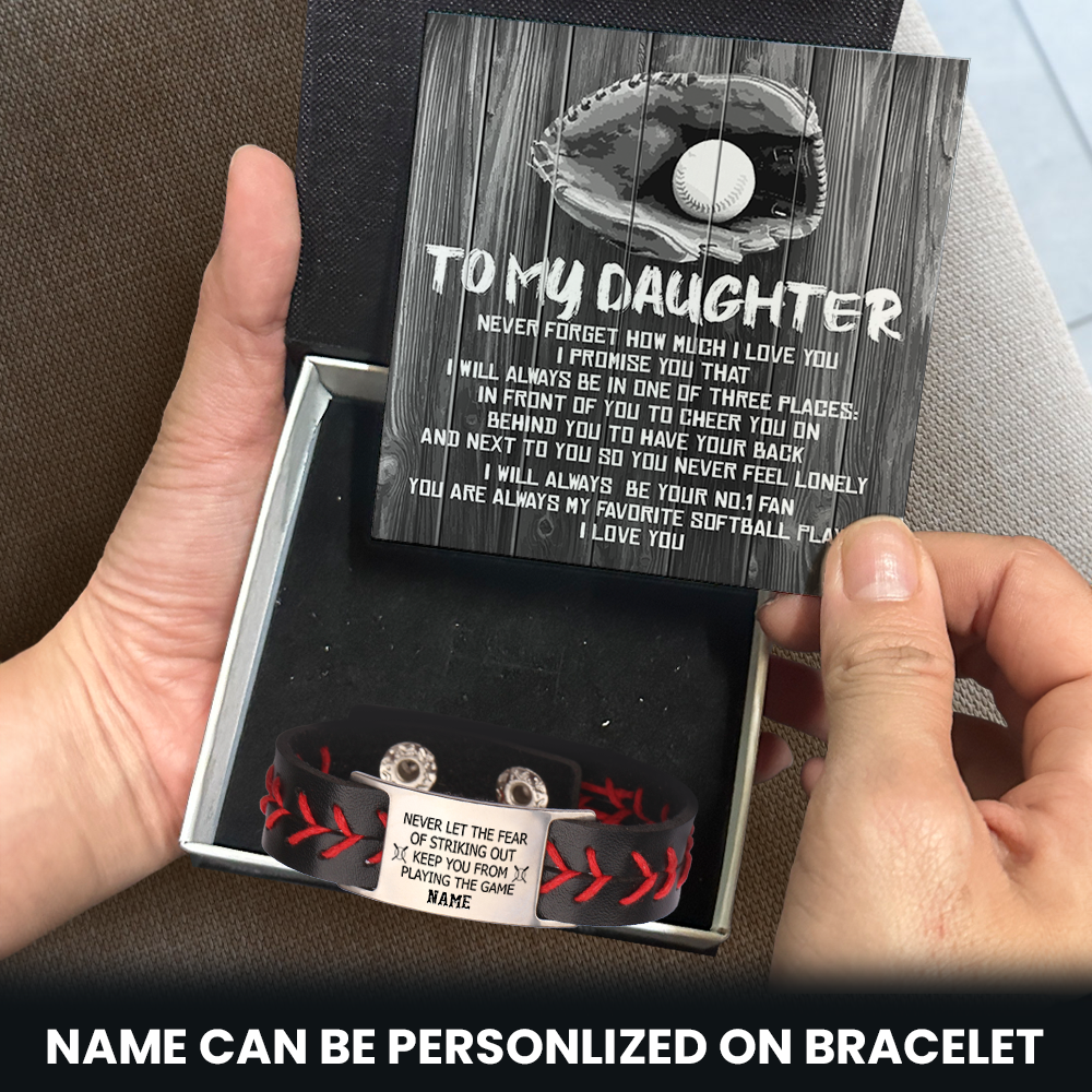 Personalized Softball Bracelet For Daughter - Gbzk17012