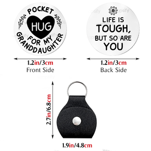 Pocket Hug - Family - To My Granddaughter - I Will Always Love You - Gnqc23003