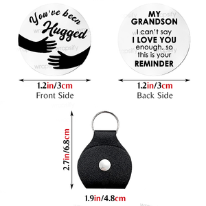 Pocket Hug - Family - To My Grandson - I Love You - Gnqc22003