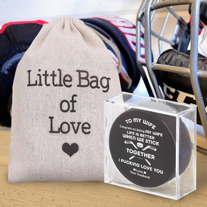 Personalized Hockey Puck - Hockey - To My Wife - Congrats On Being My Wife - Gai15018