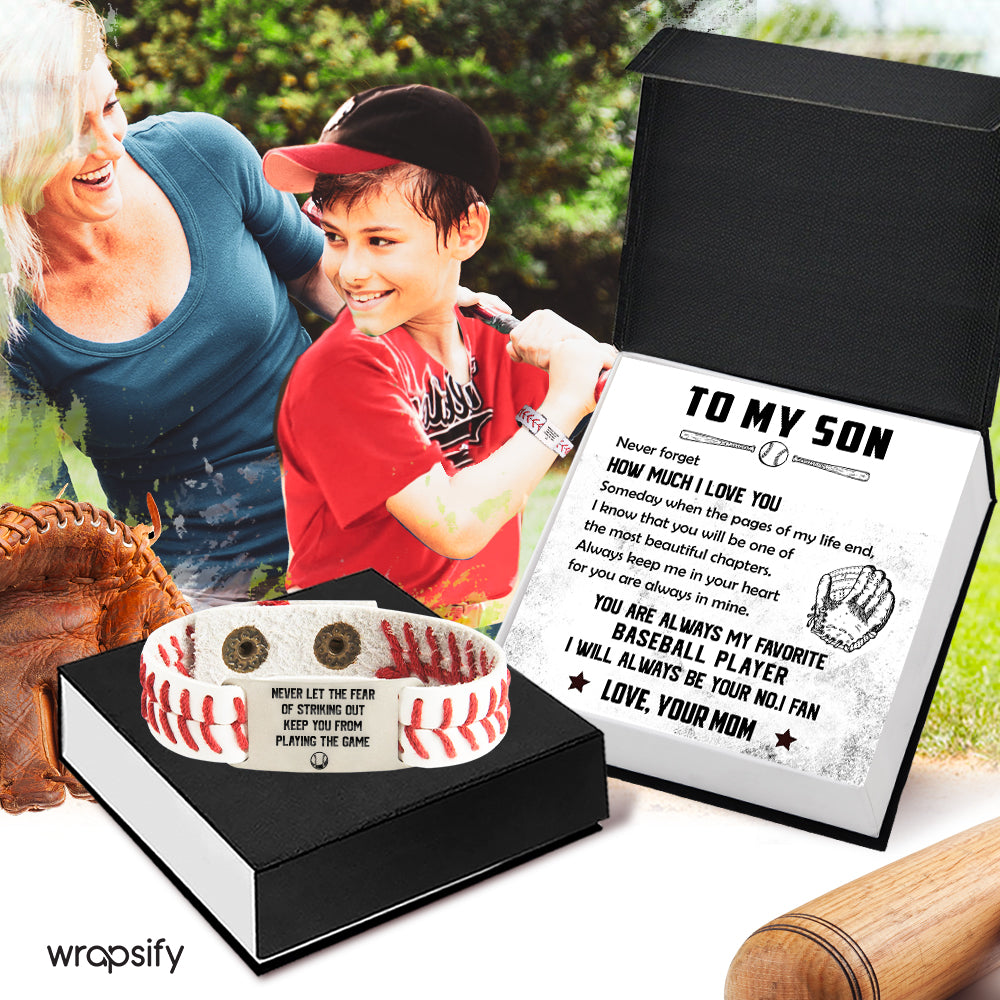 Baseball Bracelet - Baseball - To My Son - From Mom - You Are Always In Mine - Gbzj16030