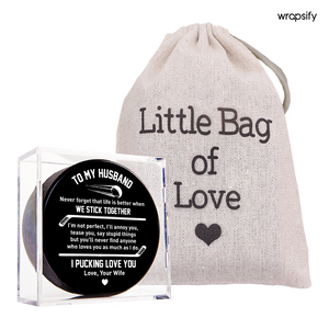 Hockey Puck - Hockey - To My Husband - We Stick Together - Gai14003