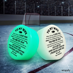 Glowing Puck - Hockey - To My Wife - You Are My MVP - Gaw15002