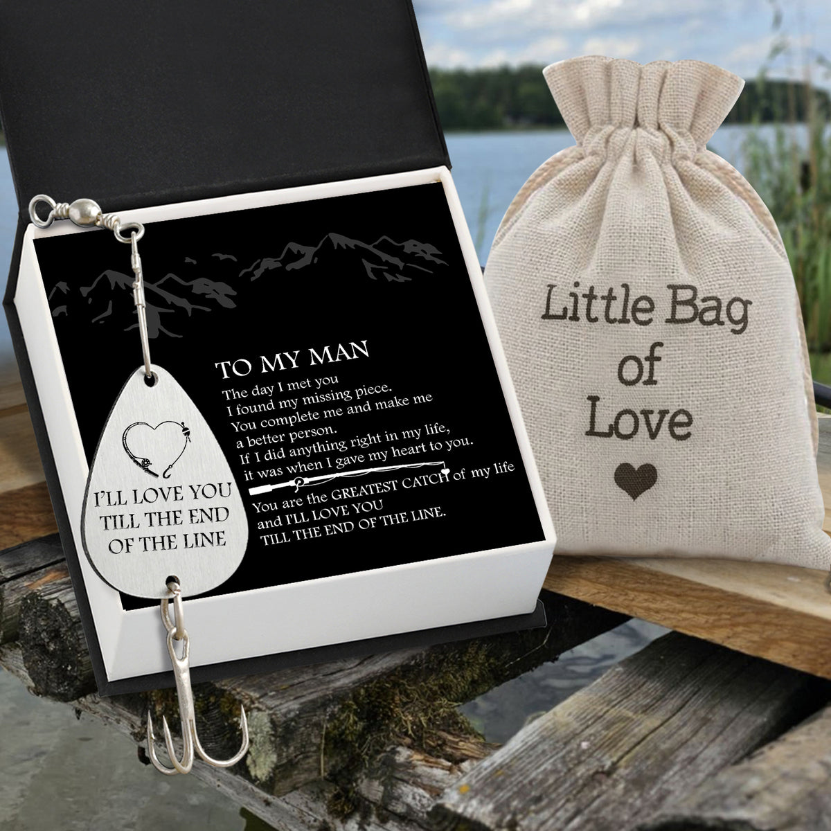 Catch of a Lifetime! Engrave Your Love on His Hook - Gfa26003