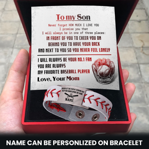 Personalized Baseball Bracelet - Baseball - To My Son - From Mom - How Much I Love You - Gbzj16011