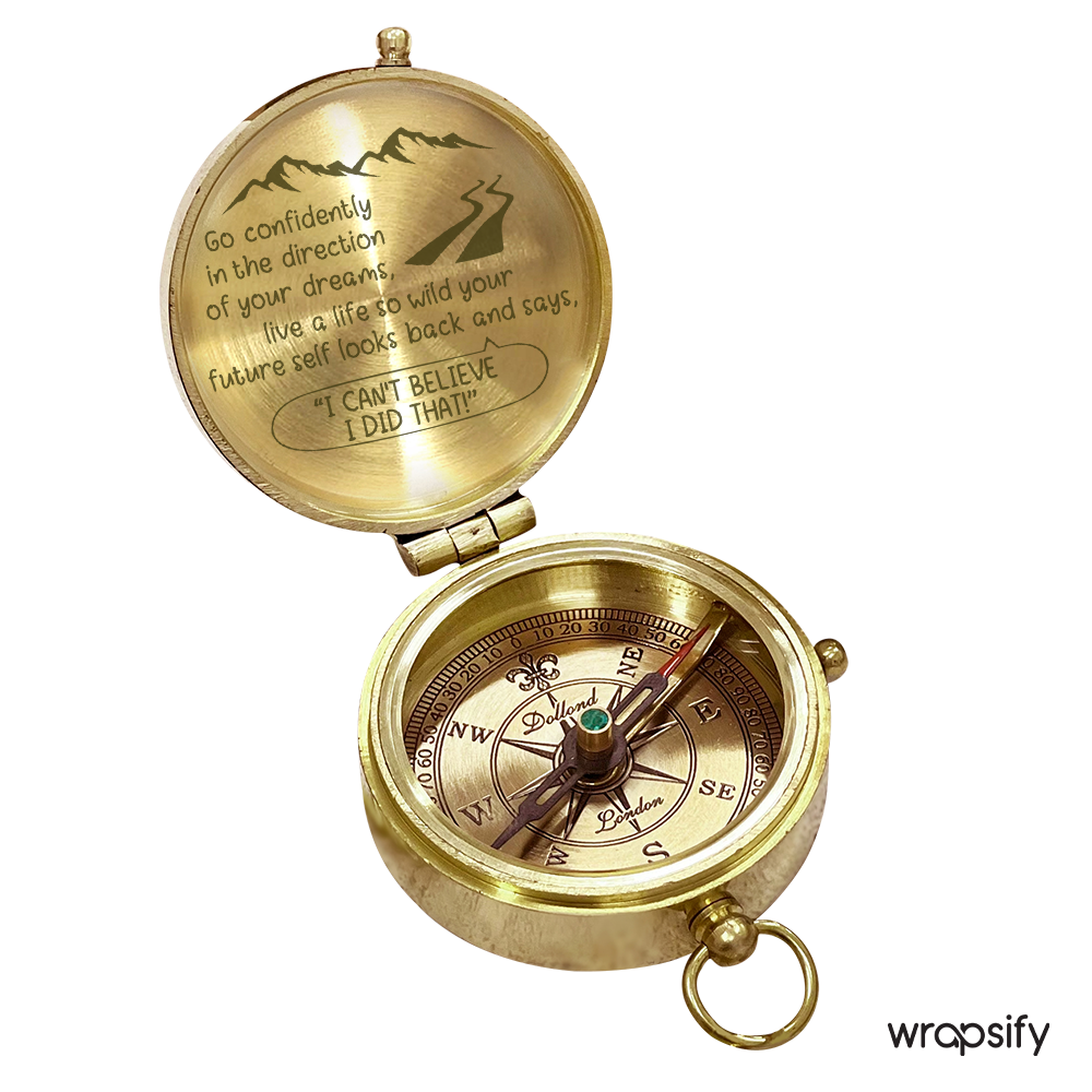 Pointing the Way (Even if We're Lost) - Engraved Compass to Guide & Giggle For Your Teen - Gpb16062