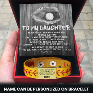 Personalized Softball Bracelet For Daughter - Gbzk17012