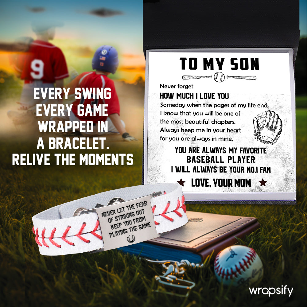 Baseball Bracelet - Baseball - To My Son - From Mom - You Are Always In Mine - Gbzj16030