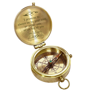 Engraved Compass - Family - To My Love - I Promise To Always Be By Your Side - Gpb26216