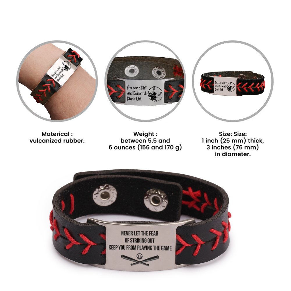 Personalized Baseball Bracelet For Son From Dad - Gbzj16002